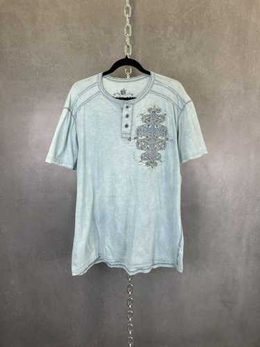 Helix Y2K baby blue crucifix and thorns printed t 