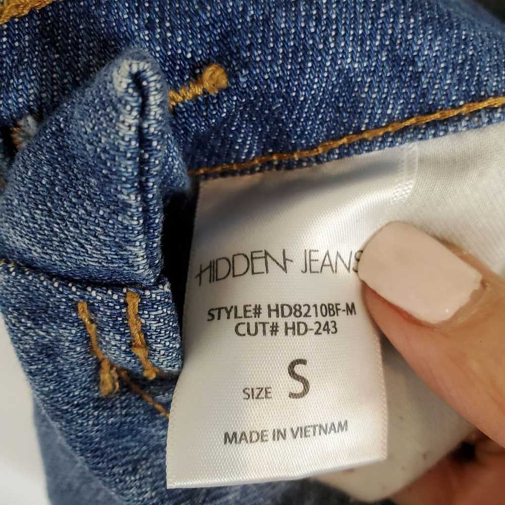 Hidden Jeans Medium Wash Distressed Blue Denim Sk… - image 6