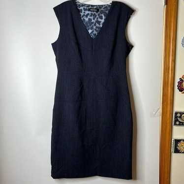Ellen Tracy Blue Denim Sleeveless Dress SIZE 10 - image 1