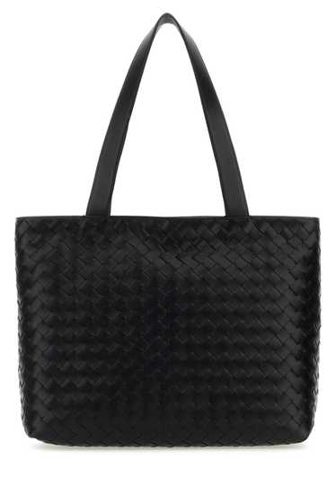 Bottega Veneta Black Leather Small Intrecciato Sh… - image 1
