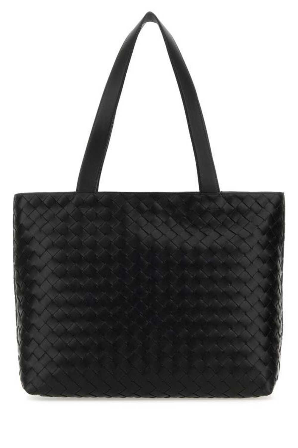 Bottega Veneta Black Leather Small Intrecciato Sh… - image 5
