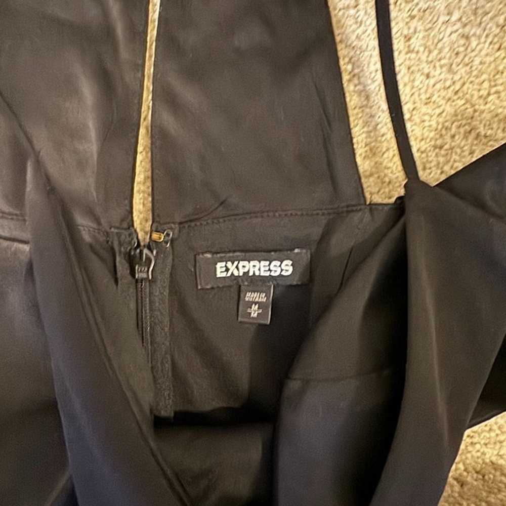 Express Black Cutout Cropped Jumpsuit​ - image 2