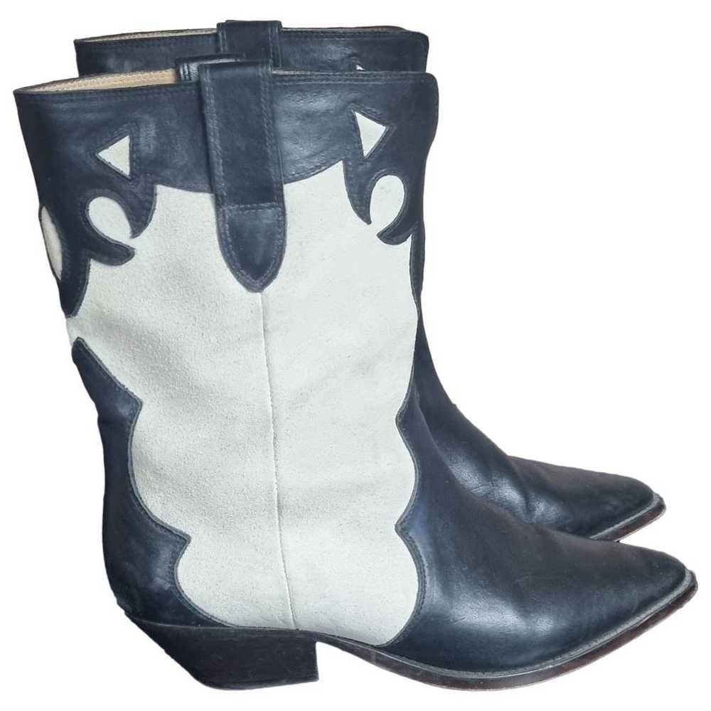 Isabel Marant Duoni leather cowboy boots - image 1
