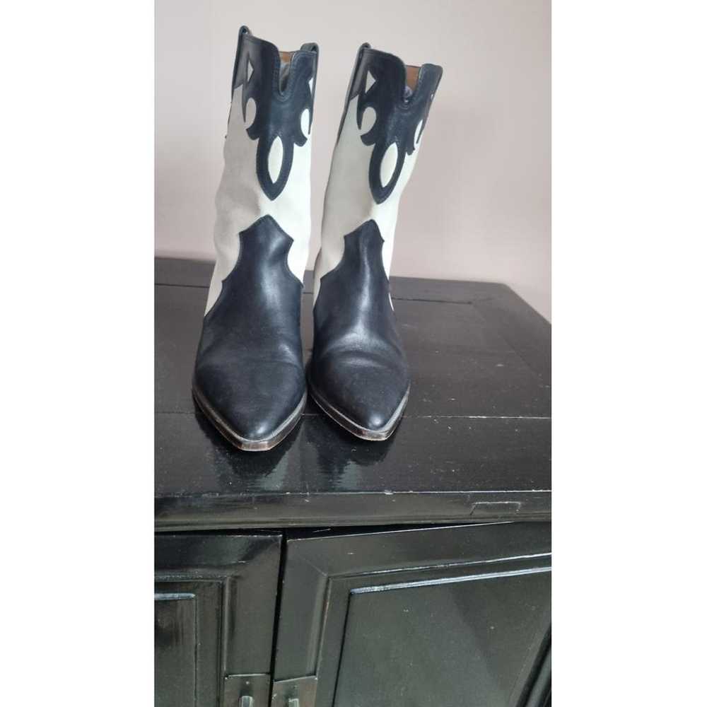 Isabel Marant Duoni leather cowboy boots - image 4