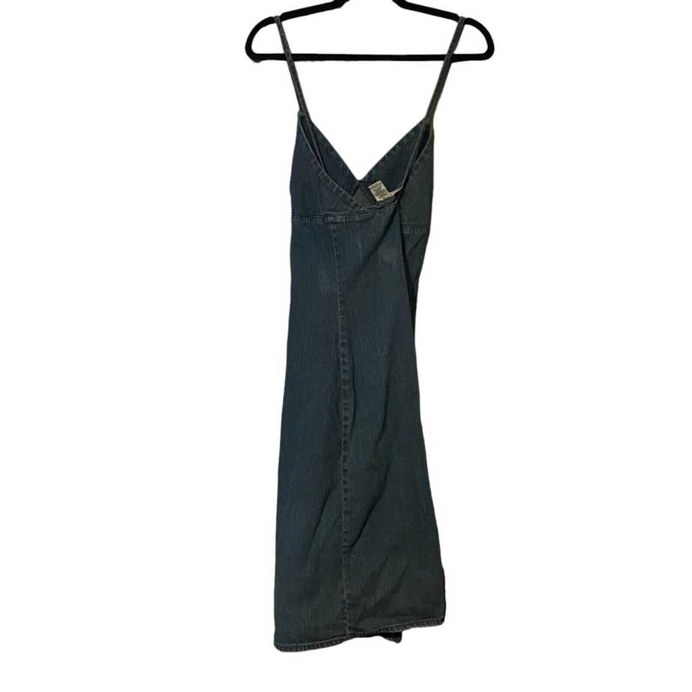 Vintage Route 66 Denim Dress Size 12 Straps Knee … - image 2