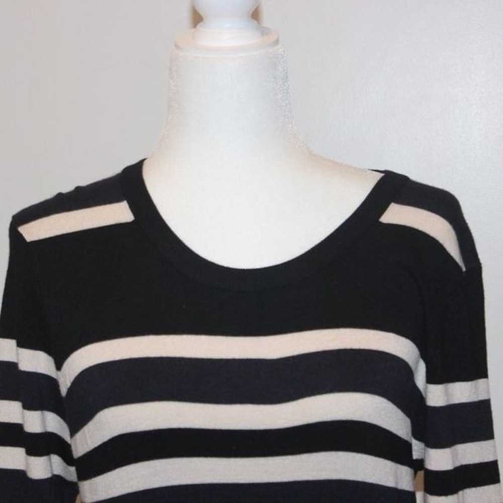 French Connection Black and White Striped Mini Dr… - image 4