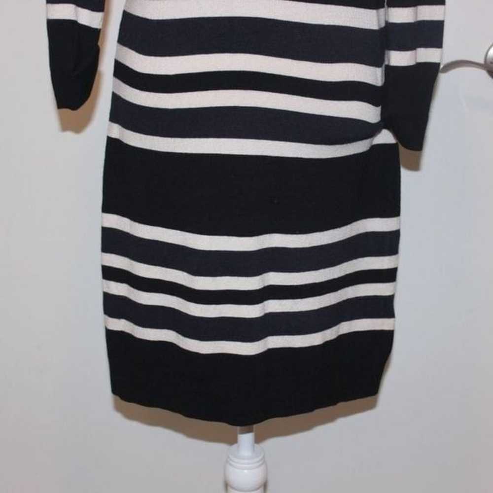 French Connection Black and White Striped Mini Dr… - image 6