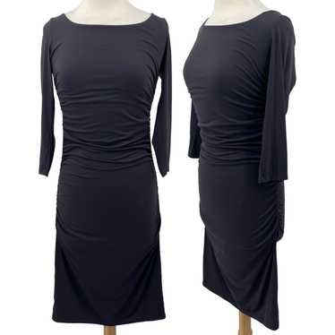 Susana Monaco Dress Ruched Bodycon Long Sleeves B… - image 1
