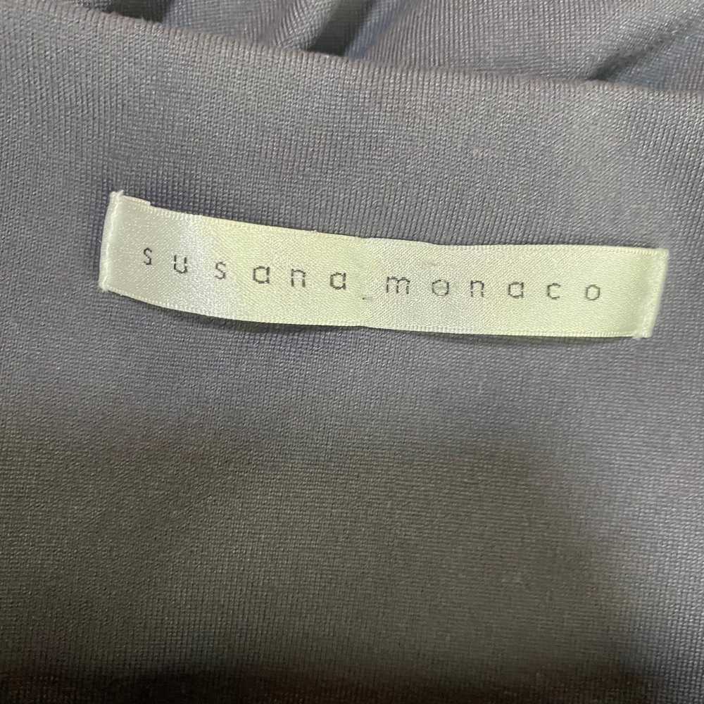 Susana Monaco Dress Ruched Bodycon Long Sleeves B… - image 7