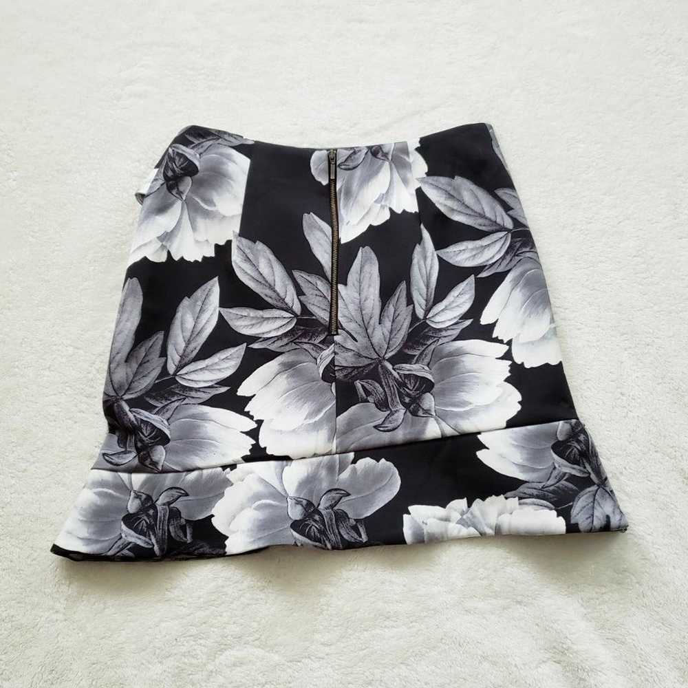 Keepsake Black+Gray Floral Mini Skirt - image 2