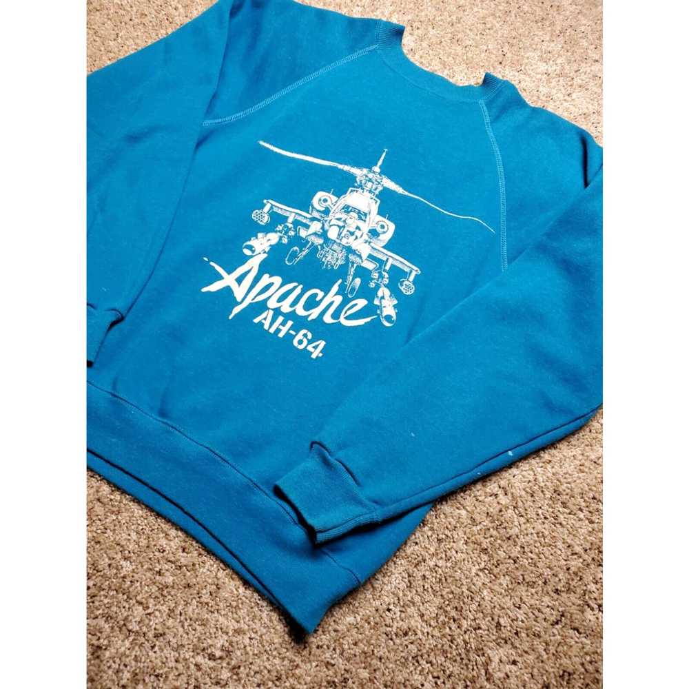Hanes Vintage Apache Helicopter Sweatshirt Large … - image 2