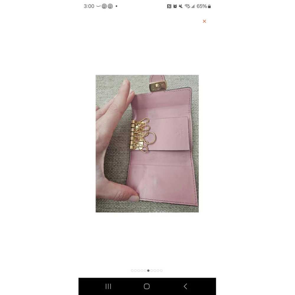 Gucci Leather key ring - image 4