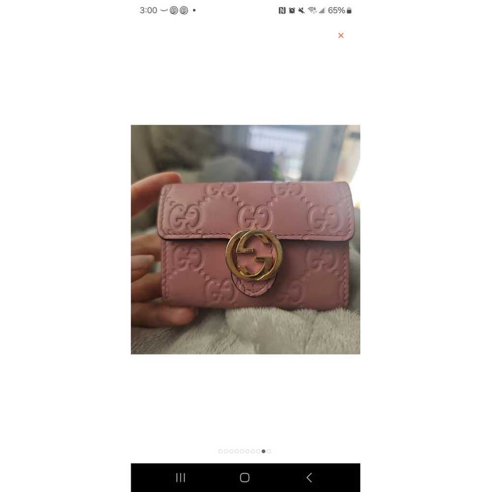 Gucci Leather key ring - image 7