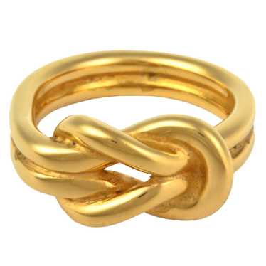 HERMES Atame Scarf Ring GP Gold IT056ZS3IM98 - image 1