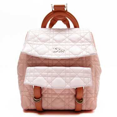 CHRISTIAN DIOR Backpack Cannage Leather Light Pin… - image 1