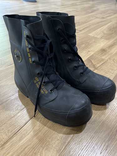 Military × Vintage Black Bunny Boots Mickey Boots