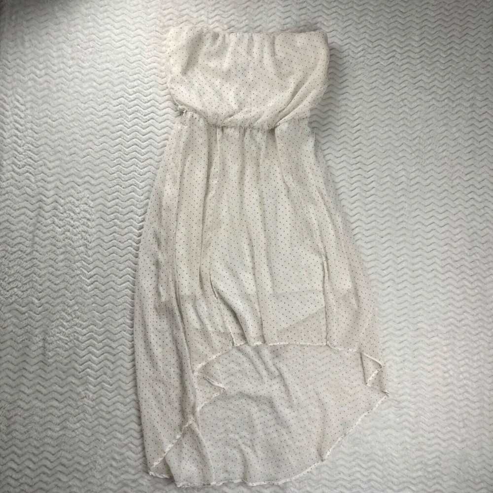 Vintage Vintage B Darlin Dress Woman 7/8 White Sl… - image 1