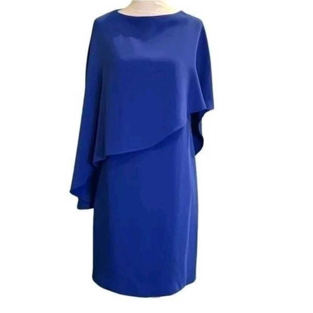 Trina Turk Adore Cobalt Blue Draped Dress Size Sm… - image 2