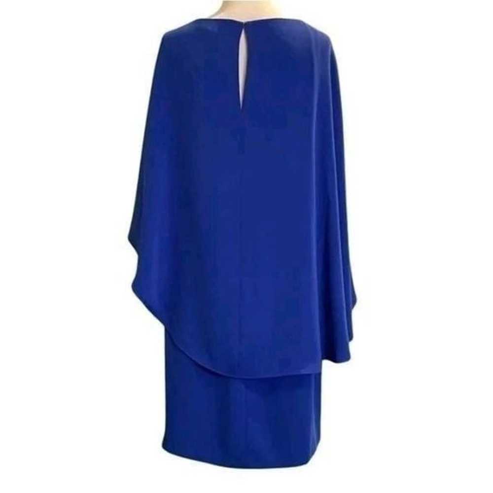 Trina Turk Adore Cobalt Blue Draped Dress Size Sm… - image 3