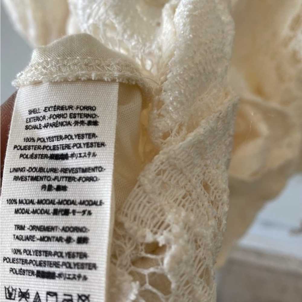 Free People lace cream ivory long sleeve tunic dr… - image 8