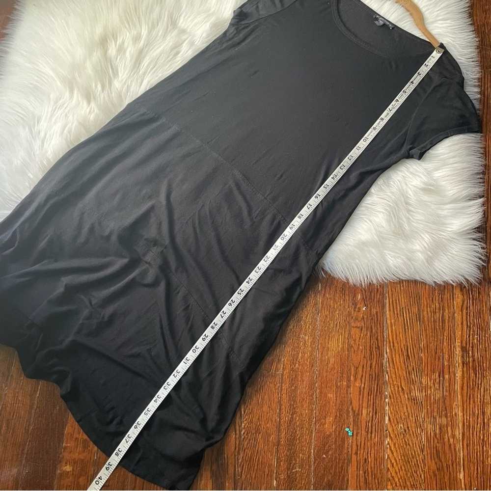 Eileen Fisher Black Short Sleeve Oversized Dress … - image 6
