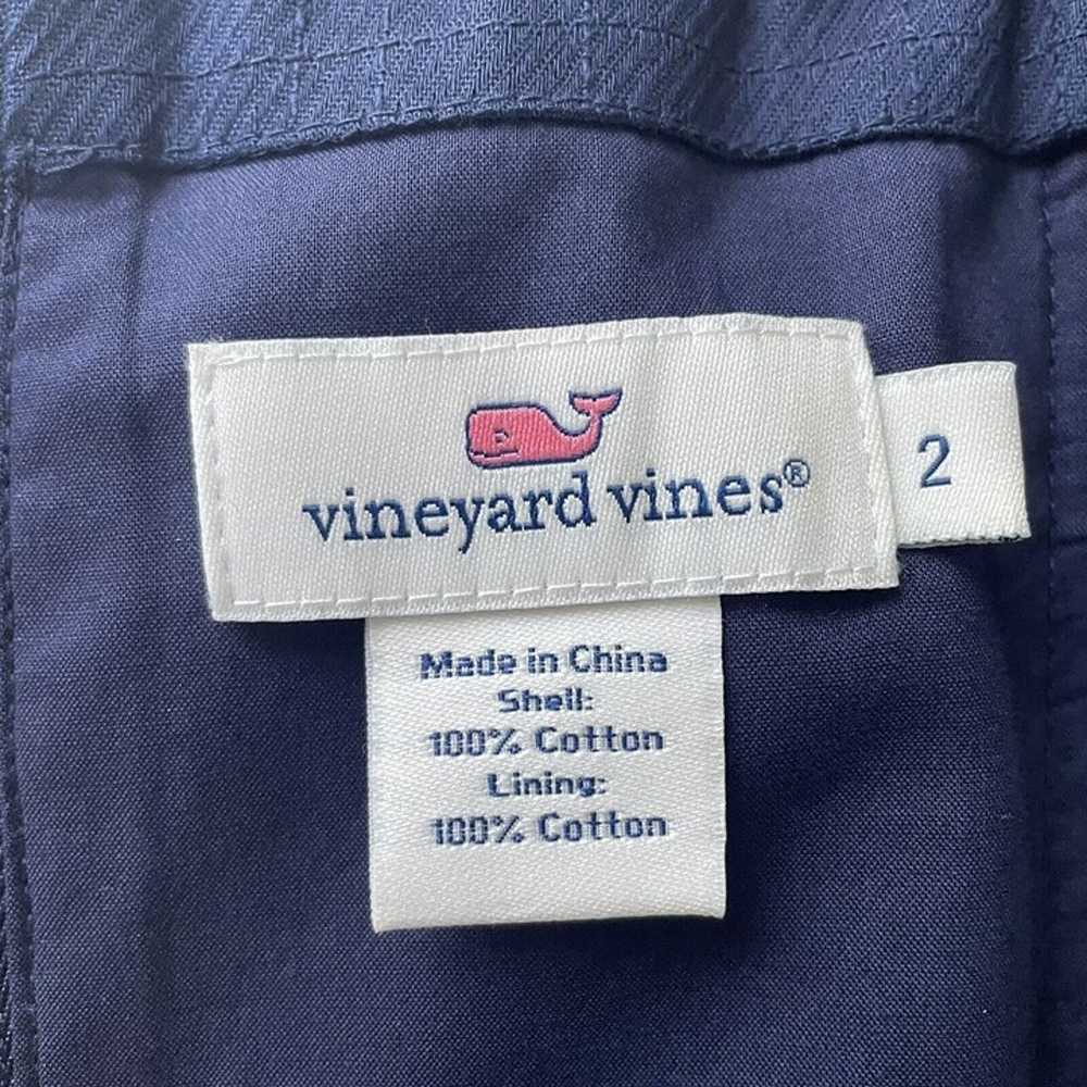 Vineyard Vines Embroidered Strapless Dress Sz 2 N… - image 8