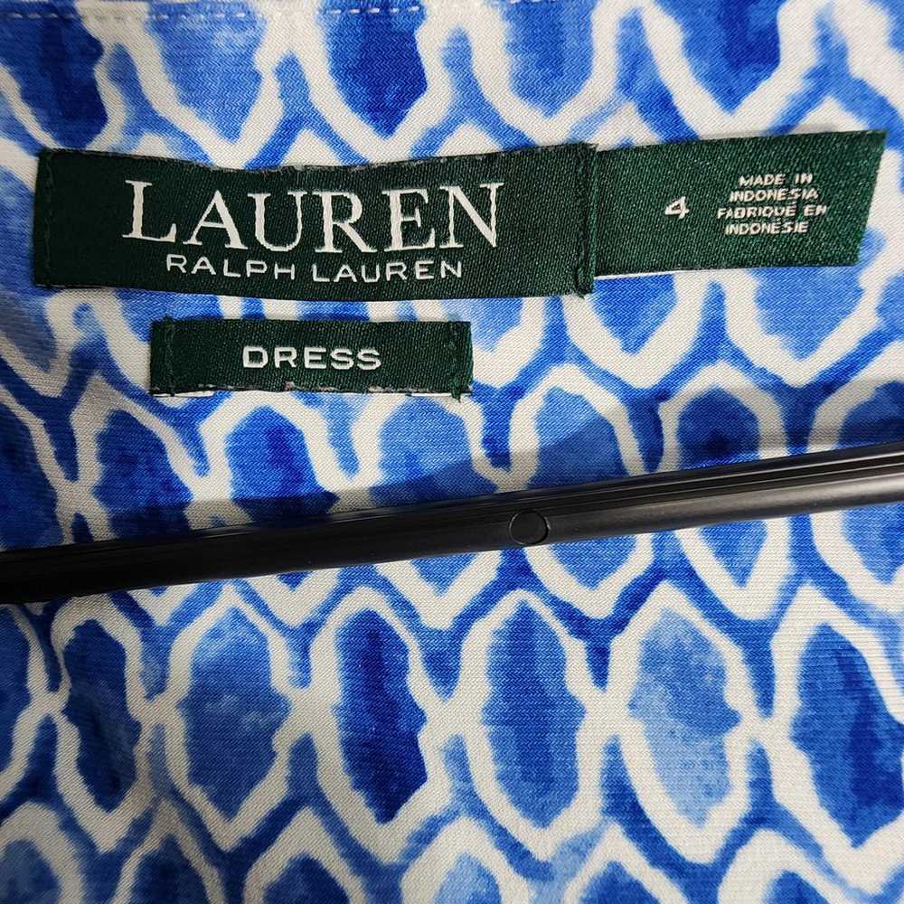 332 Lauren Ralph Lauren Size 4 95% polyester Geom… - image 4