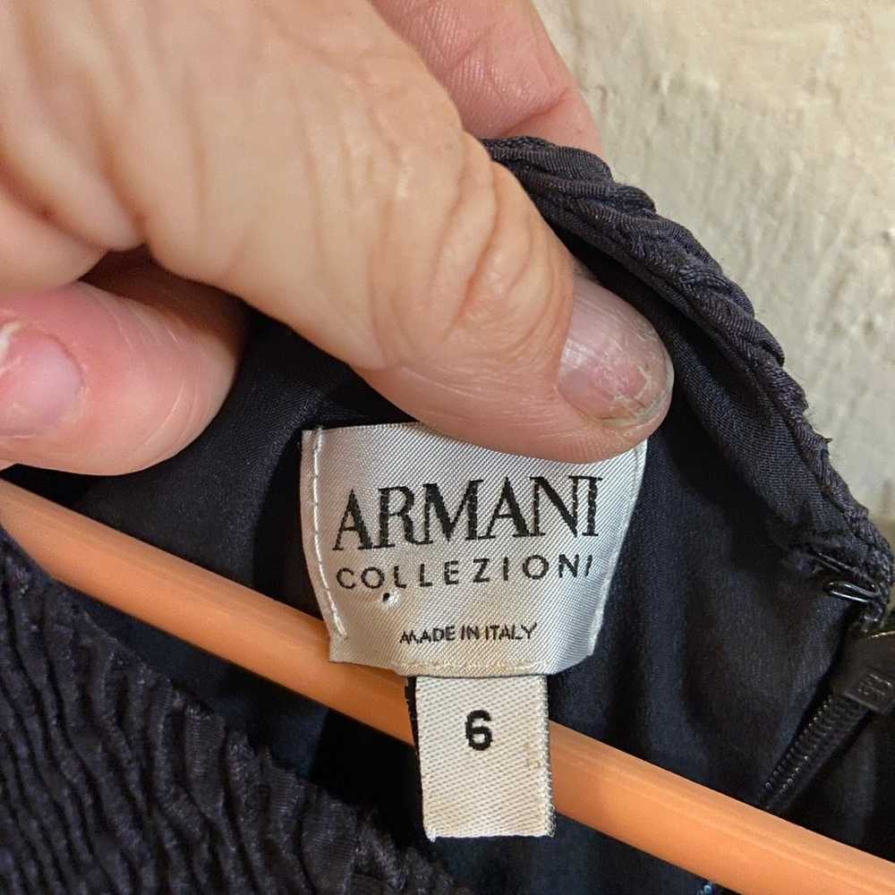 armani collezioni silk blend dress made in italy … - image 8