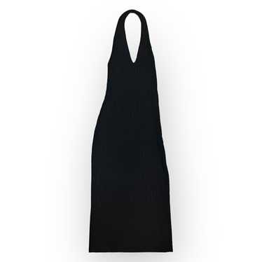 NWOT Vince Ribbed Halter Neck Midi Dress Black Co… - image 1
