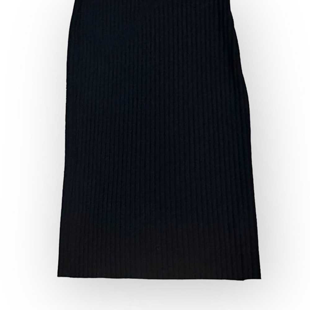 NWOT Vince Ribbed Halter Neck Midi Dress Black Co… - image 3