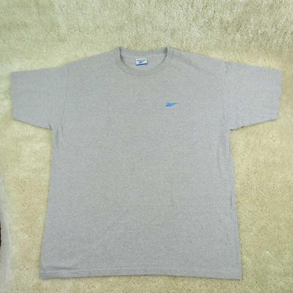 Reebok Vtg Reebok Shirt Adult XL Gray Short Sleev… - image 1