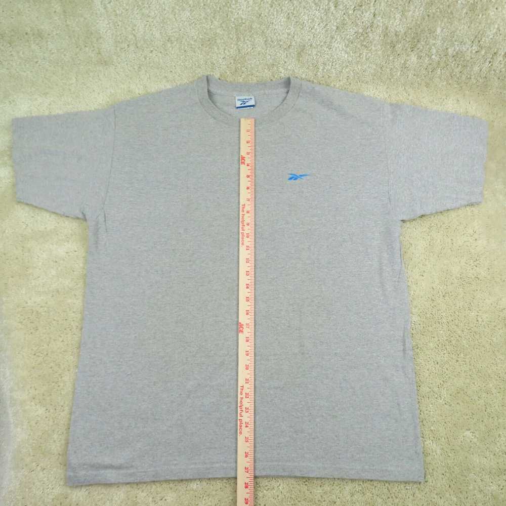 Reebok Vtg Reebok Shirt Adult XL Gray Short Sleev… - image 2