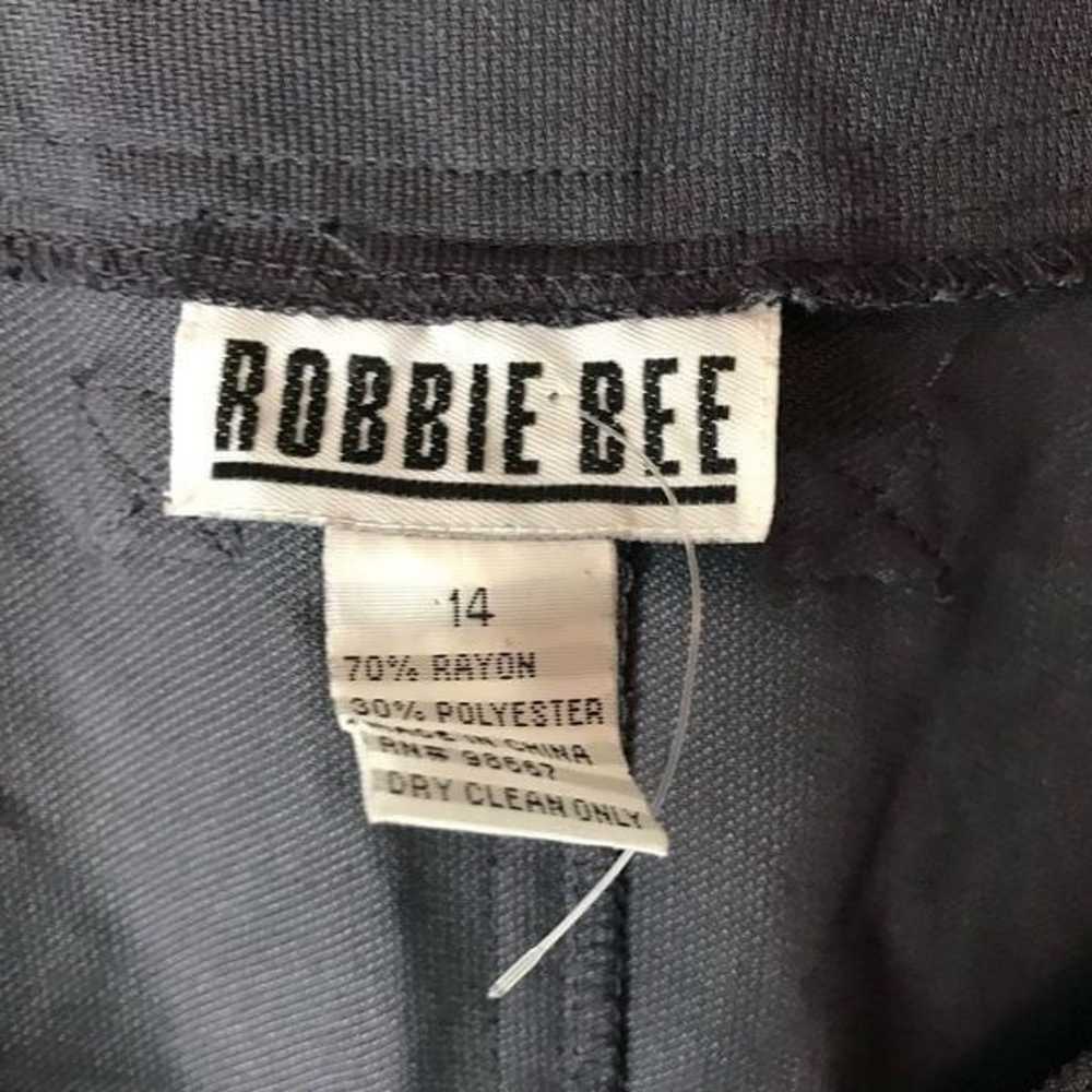 Robbie Bee Black Button Down Dress Size 14 - image 4
