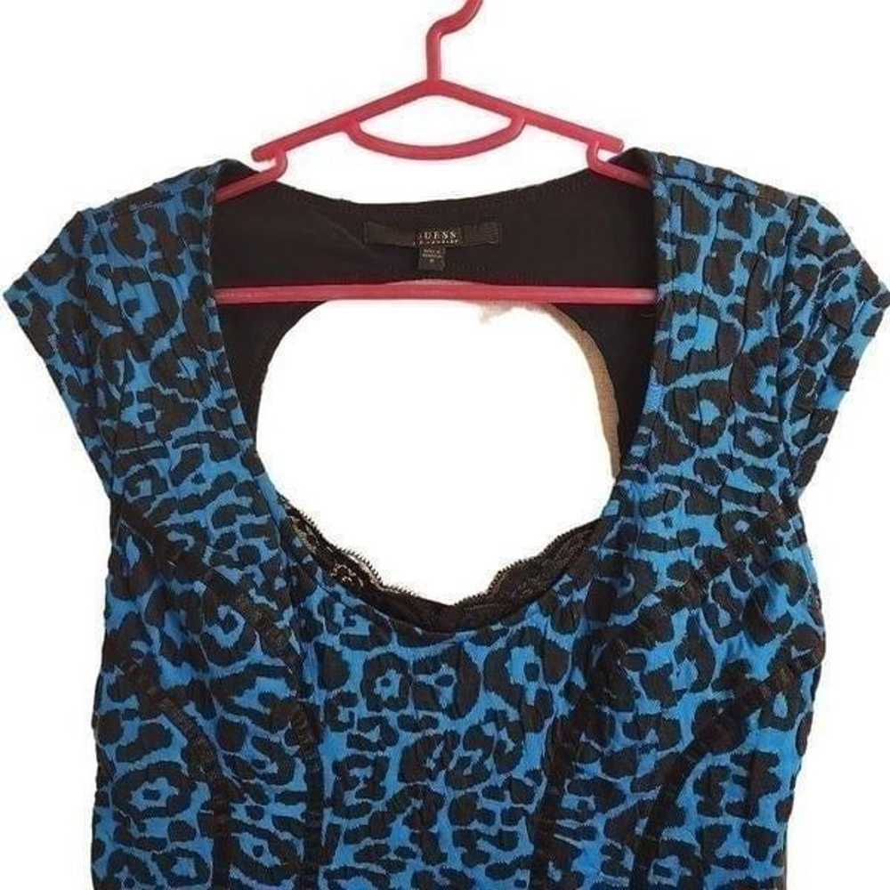 Guess Women Leopard Print Cap Sleeve Cutout Corse… - image 3