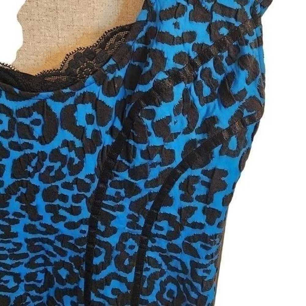 Guess Women Leopard Print Cap Sleeve Cutout Corse… - image 4