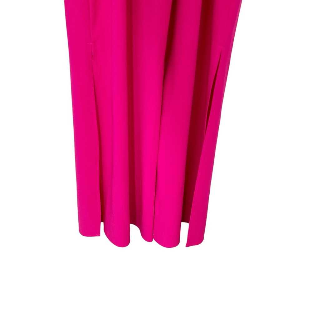 Bebe Pink Spaghetti Strap Belted Jumpsuit Sz 8 - image 9