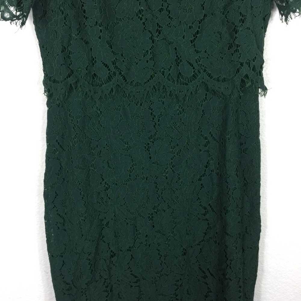 Lulus Devotion Forest Green Eyelash Lace Short Sl… - image 8