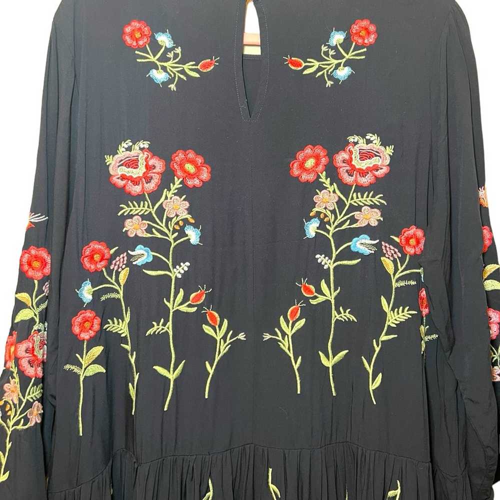 Philosophy Allison Embroidered Tunic Dress XL Flo… - image 9