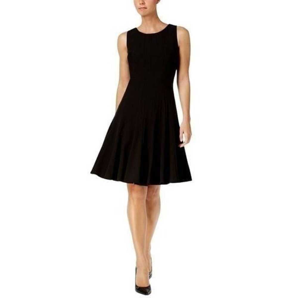 Calvin Klein Women's Black Knit Pleated Lined Sle… - image 1