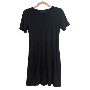 Theory Cherry B2 Sea Slub Black T Shirt Dress