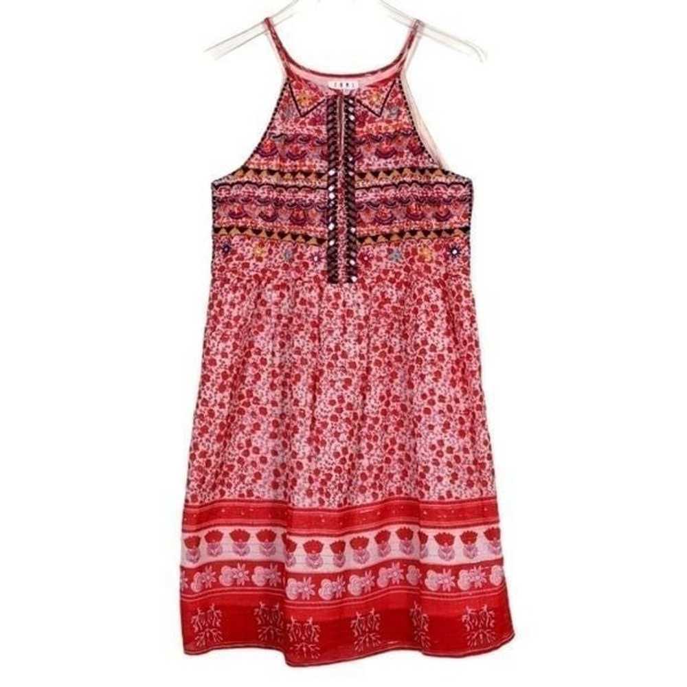 Anthropologie THML Fiesta Beaded Coral Multi Fit … - image 2