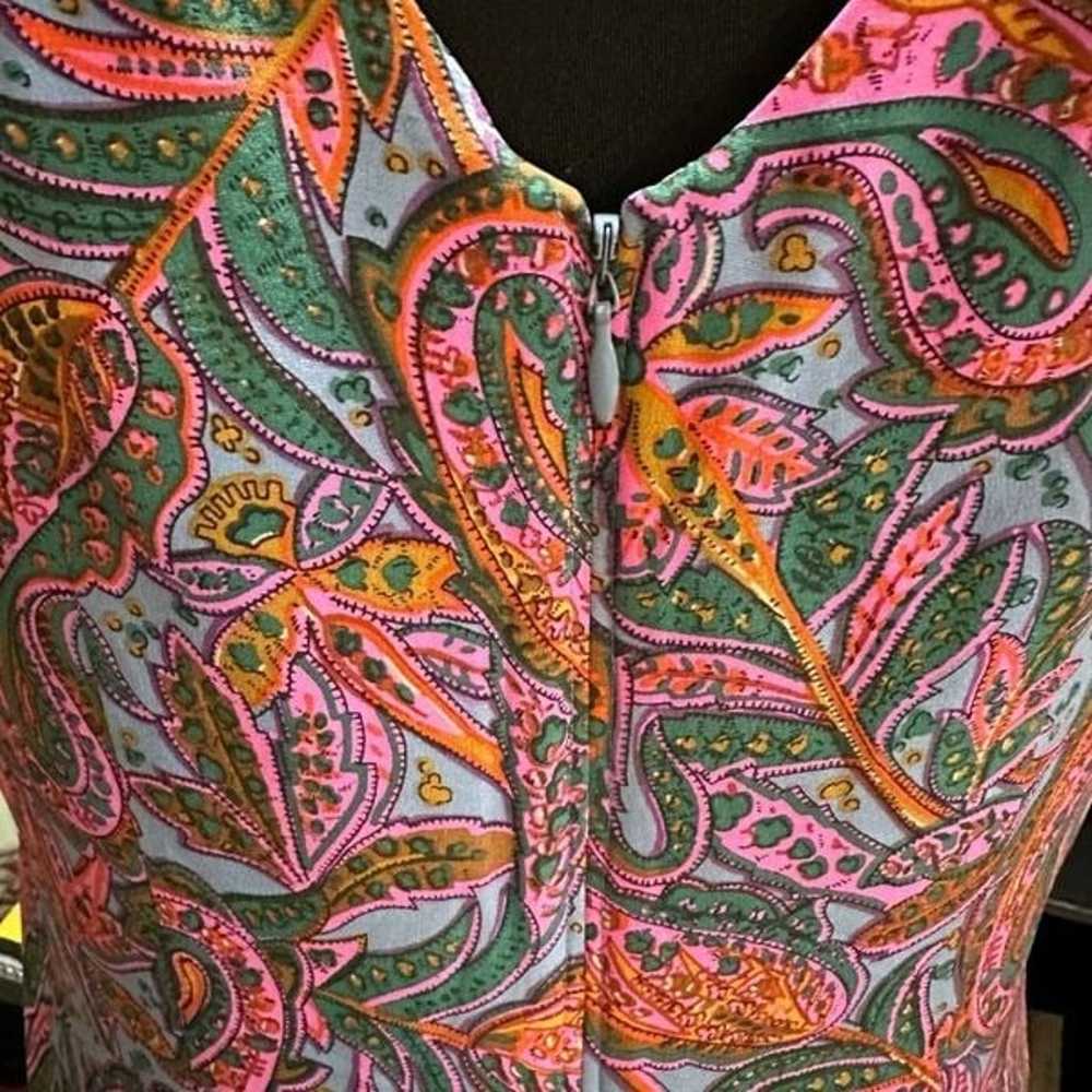 J. Crew Silk Vibrant Floral Dress Size 8 - image 9