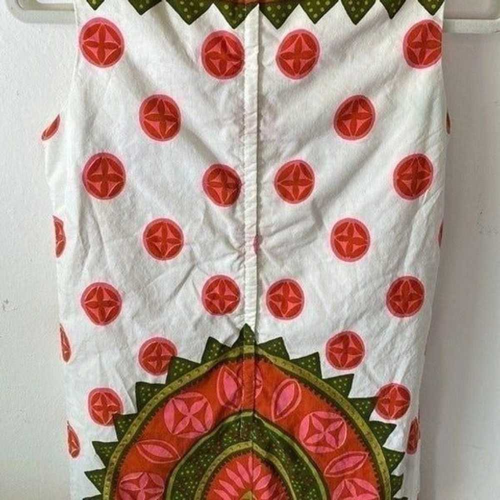 60s Vintage Palm Springs Floral Tribal Sleeveless… - image 2