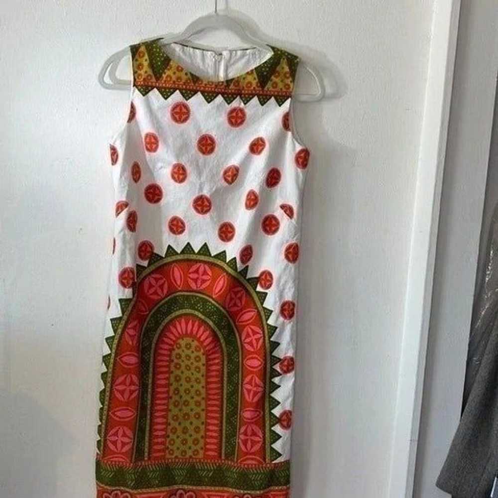 60s Vintage Palm Springs Floral Tribal Sleeveless… - image 3