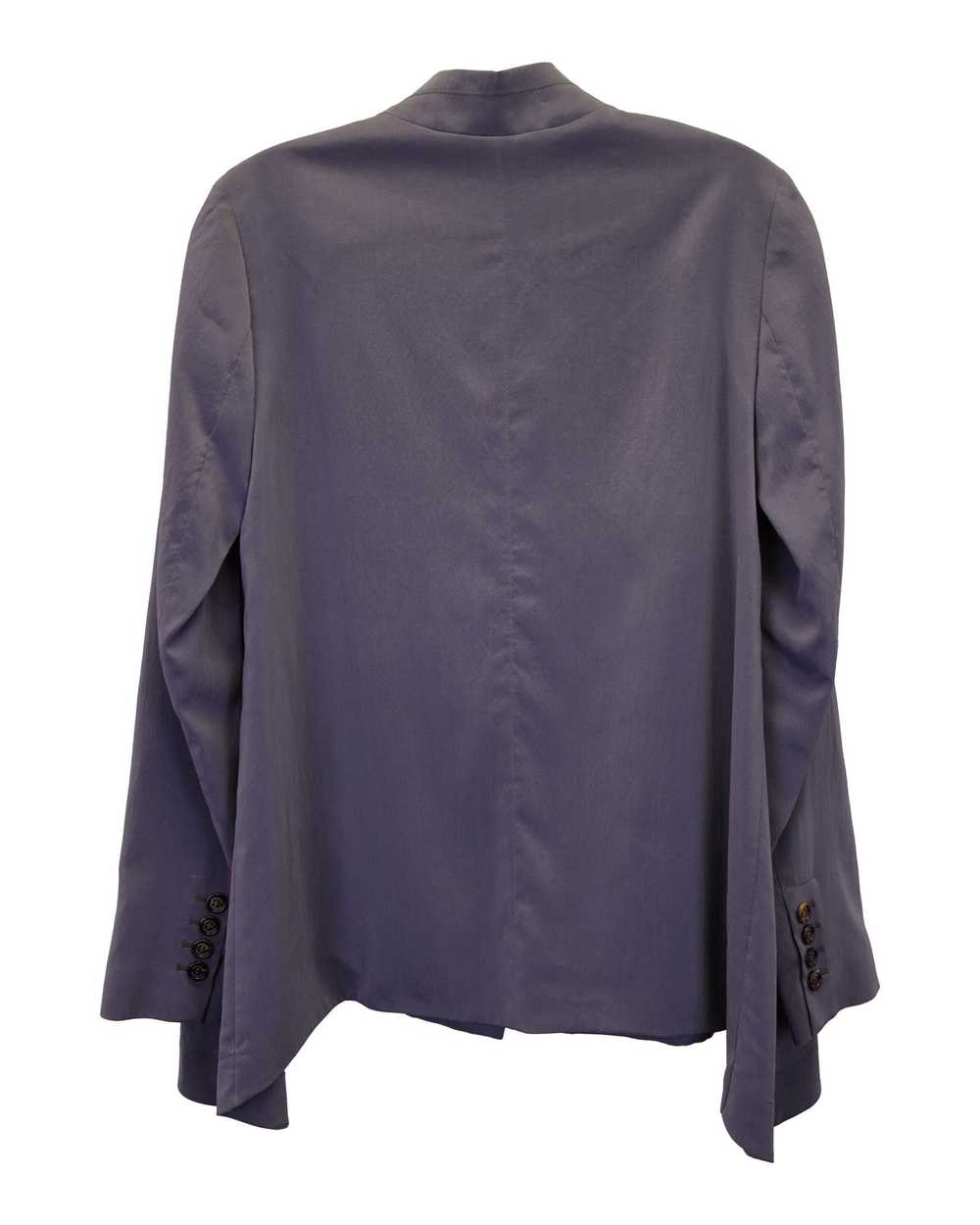 Brunello Cucinelli Silk Button-Up Top with Band C… - image 2