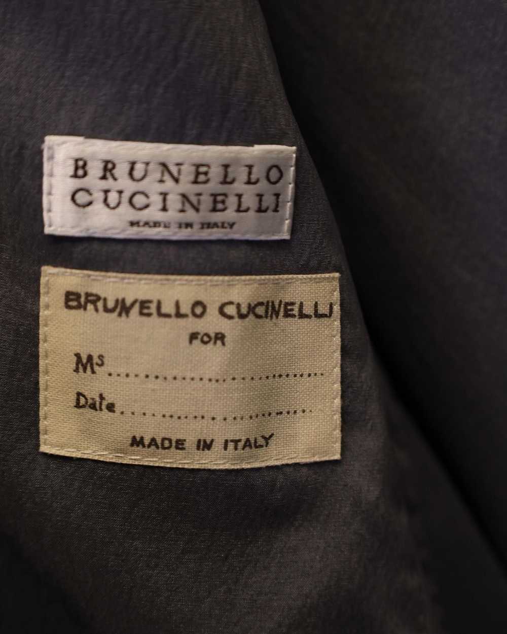 Brunello Cucinelli Silk Button-Up Top with Band C… - image 3