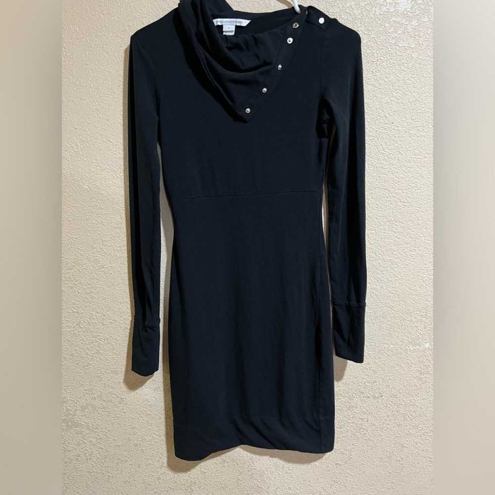 Diane von Furstenburg black sheath dress XS - image 1