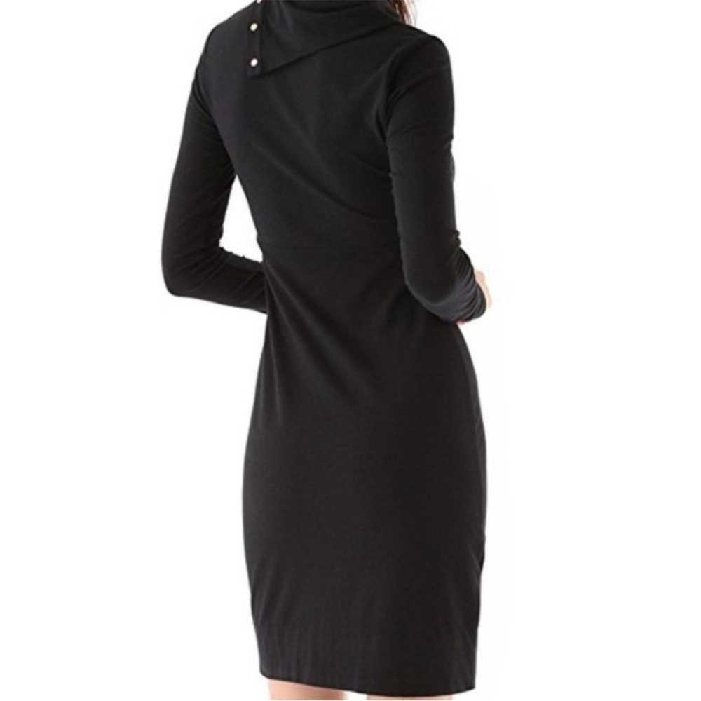 Diane von Furstenburg black sheath dress XS - image 5