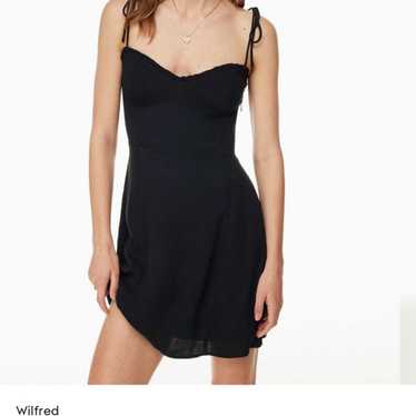 Aritzia Black Wilfred Fable Dress