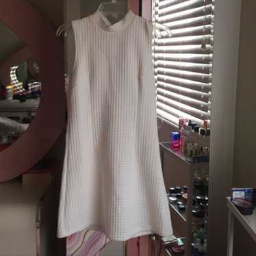 White Turtleneck Dress
